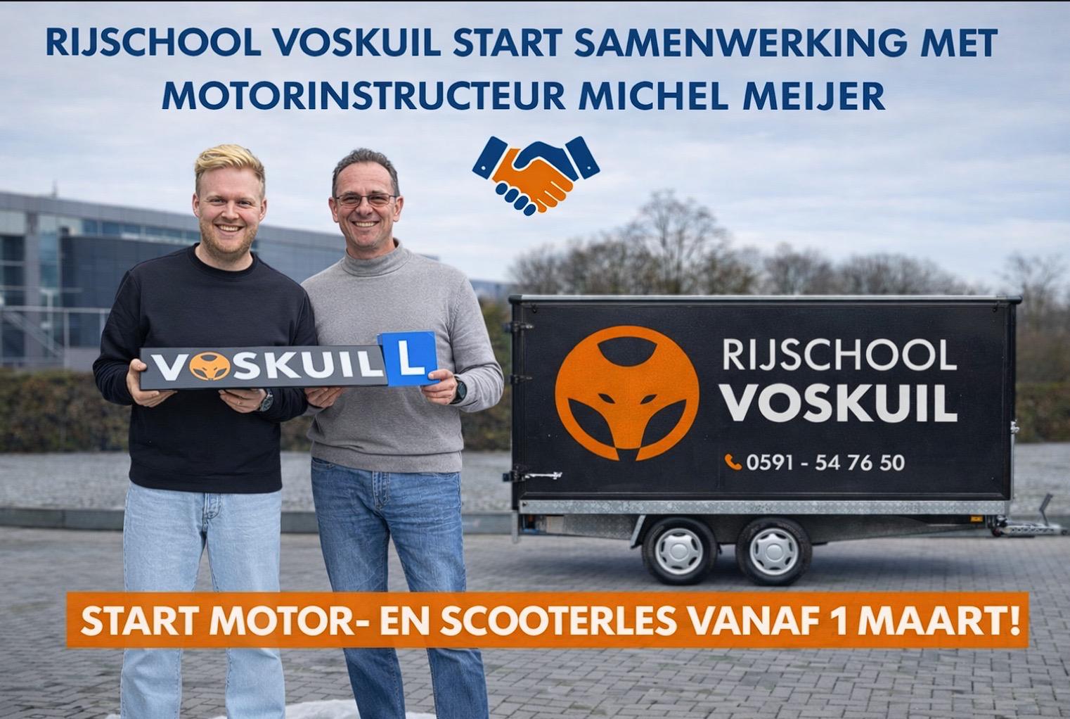 Samenwerking Michel motor- en scooterles Samenwerking Michel motor- en scooterles